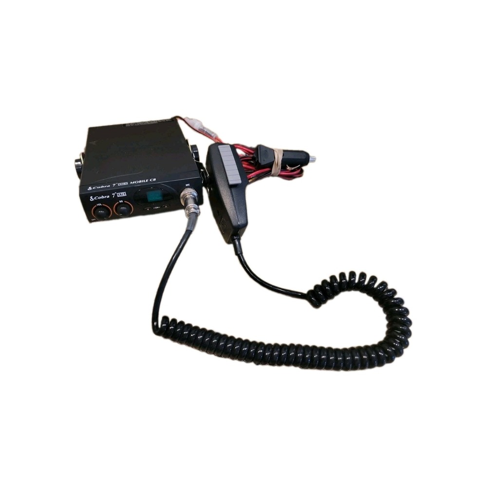 Cobra 7 Ultra Mobile CB Emergency 40 Channel Radio w/mic - Tested! Works!